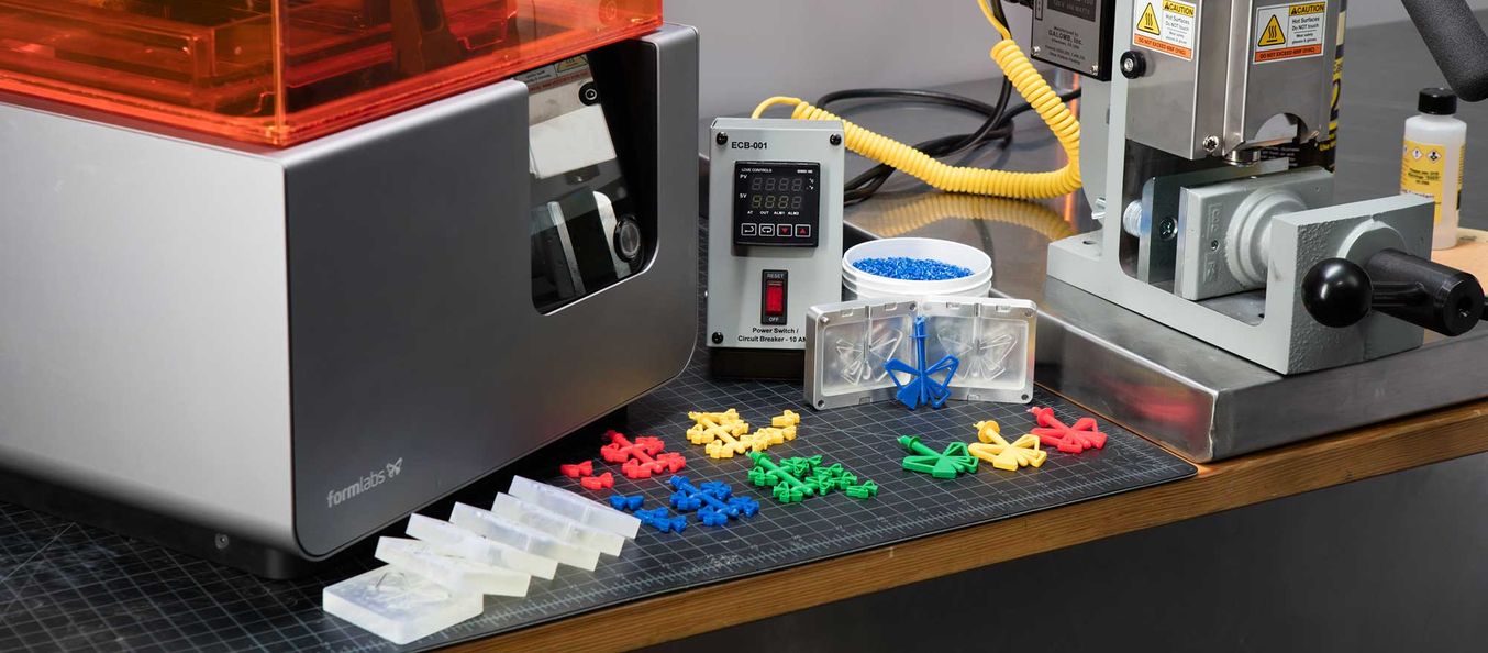 Åbent 3D print i kombination med sprøjtestøbning – Dansk AM Hub